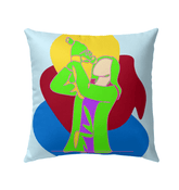 Singing Girl Outdoor Pillow - Beyond T-shirts